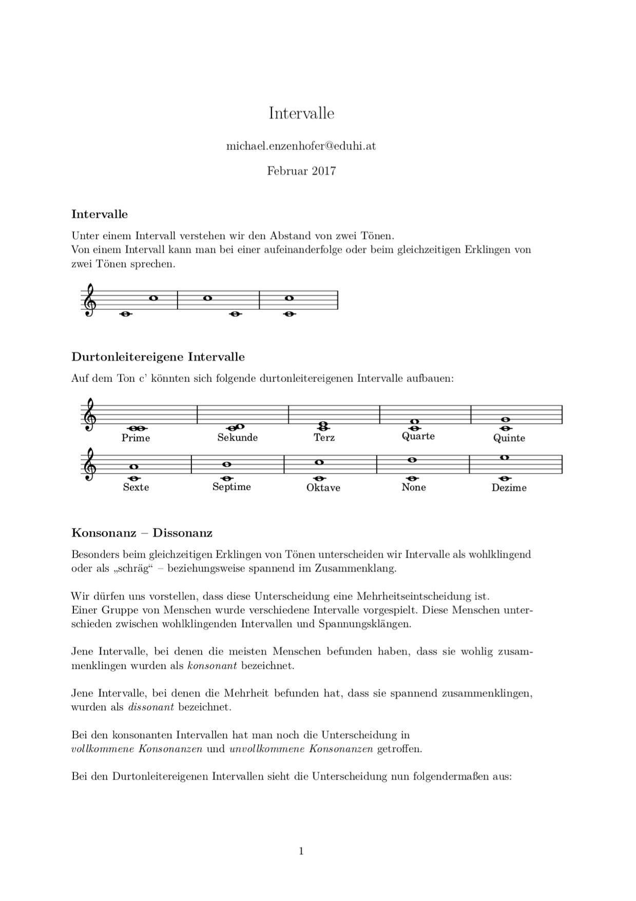 Intervallbestimmung